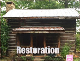 Historic Log Cabin Restoration  Brookside, Alabama